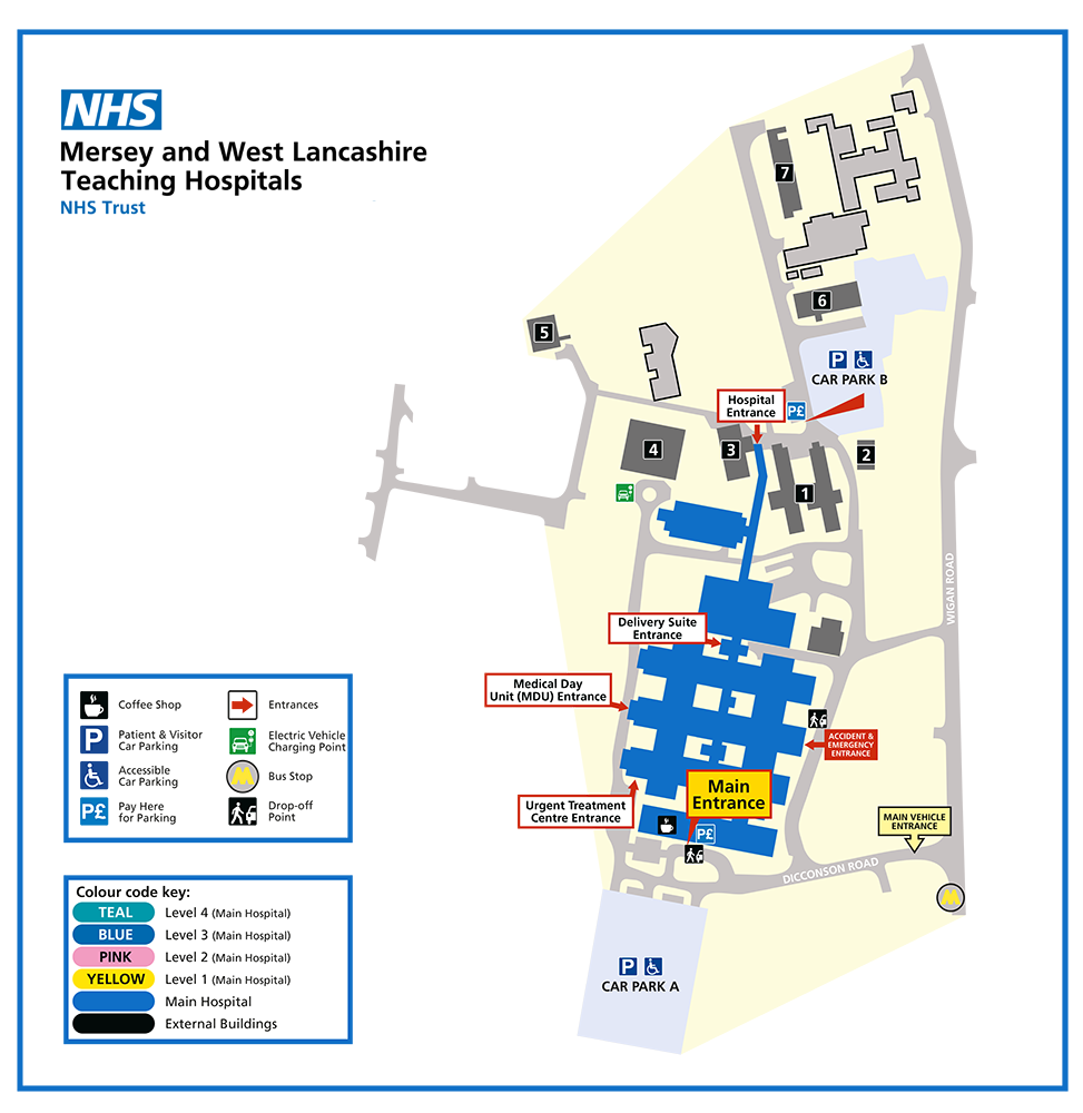 Ormskirk Hospital Map