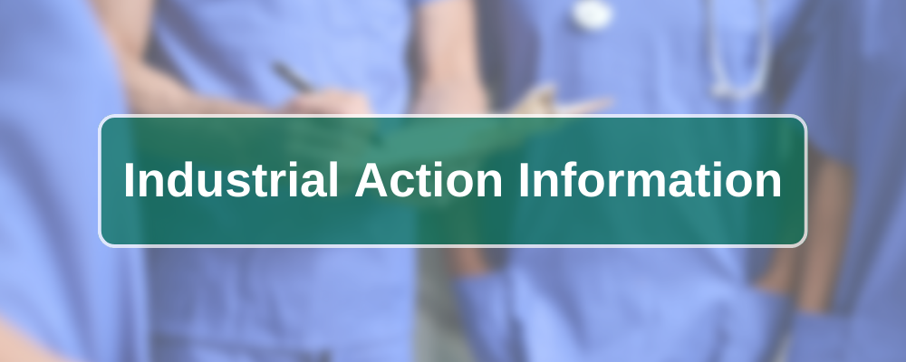 Industrial Action Page Banner