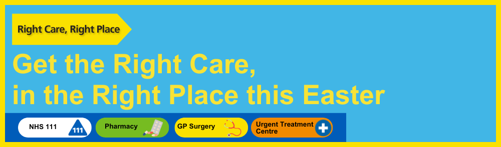 Right care, right place page banner