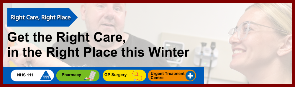 Right care, right place page banner